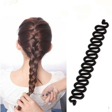 Banda de pelo para niñas y mujeres para cabello trenzado de plástico rodillo giratorio diadema accesorios para el cabello 2024 - compra barato