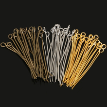 300Pcs 35mm Alloy Needles Gold/Antique Bronze/Silver Plated Eye Pins Findings Eye Pin Headpins&Needles For Jewelry Making 2024 - buy cheap