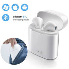 i7 Mini Bluetooth Earphone Stereo Earbud Bluetooth Headset with Charging Pod Wireless Headsets for All Smart Phone 2024 - buy cheap
