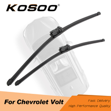 KOSOO-escobillas limpiaparabrisas de coche con brazo de Botón de goma, para Chevrolet Volt 26 "+ 26" R 2011 2012 2013 2014 2015 2016 2017 2024 - compra barato