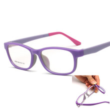 Óculos de miopia para crianças, armações retangulares para meninos e meninas, óculos de amblyopia nerd tr90 flexível, memória de plástico para crianças 2024 - compre barato