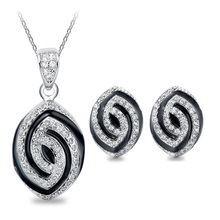 G194  drop full crystal fashion necklace and earrings for gift 2024 - buy cheap