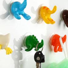 Decorative Hooks Storage Hook for Bathroom Kitchen Suction Cup Animal Tail Shape Key Clothes Holder 2024 - compre barato
