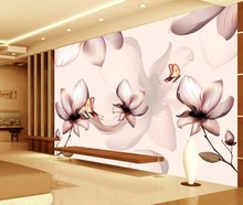 3D stereoscopic TV background wallpaper the living room bedroom 3d photo wallpaper flower lily Home Decoration 2024 - buy cheap
