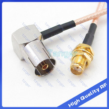RF right angle female jack TV  to SMA straight connector with 20cm 8in RG316 RG-316 RF Coaxial Pigtail Jumper Low Loss cable 2024 - buy cheap