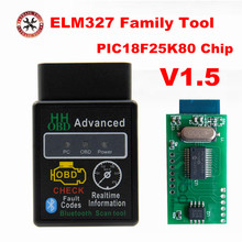 V1.5 elm327 bluetooth pic18f25k80 hh obd elm 327 1.5 obd2 scanner para torque leitor de código android diagnóstico funciona para a maioria dos carros 2024 - compre barato