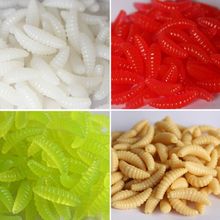 50PCS 2cm 0.3g Soft Fishing Lure Hooks Smell Worms Glow Shrimps Suspending Fish Lures Jigging lure Lifelike Fishy Smell Lures 2024 - buy cheap