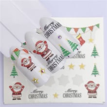 Winter Snowflake Full Wraps Nail Art Water Transfer Stickers Christmas Style Manicure Decal DIY 2024 - buy cheap