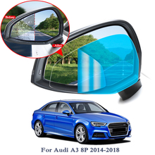 2 шт., противотуманная прозрачная пленка для окна автомобиля, автомобильная Защитная пленка для зеркала заднего вида для Audi A3 A4 A4L A5 A6 Q3 Q5 Q7, Водонепроницаемая Автомобильная наклейка 2024 - купить недорого