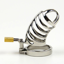 SODANDY Chastity Device Male Stainless Steel Chastity Belt Openwork Cock Cage Metal Penis Ring Bondage Penis Gear Sex Products 2024 - buy cheap