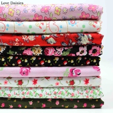 100% cotton fresh pastoral pink white red black pink dark green floral flower slim Corduroy soft fabrics for apparel dress shirt 2024 - buy cheap