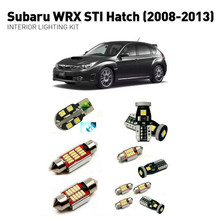 Светодиодные интерьерные огни для Subaru WRX STI Hatch 2008-2013 6 шт. светодиодные лампы для автомобилей комплект освещения автомобильные лампы Canbus 2024 - купить недорого