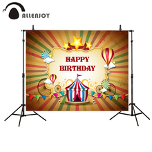 Allenjoy фоны для студии баннер мультфильм цирк дети Вечеринка день рождения фон новорожденный оригинальный дизайн фантастический реквизит 2024 - купить недорого