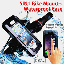 Motorcycle Bicycle Phone Holder For iPhone 5 7 8 6s Plus Xiaomi Huawei Support Mobile Phone Stand With Waterproof Case Bag Shell 2024 - buy cheap