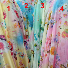 Cosplay Dress Fabric 30D Chiffon Silky Light Flowing Ombre Soft Breathable DIY Scarf Craft 2024 - buy cheap