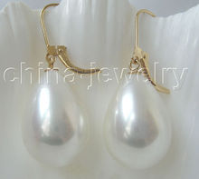 Hot sale Free Shipping>>>>>>>> Gorgeous white south sea shell pearl earring- 2024 - buy cheap