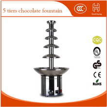 5 Tier Commercial Chocolate Fountain Christmas Wedding Event Party Supplies Stainless Steel 304 2024 - buy cheap