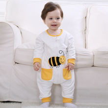 Yellow Bee Character Baby Overalls Fleece Full Cotton Spring Newborn Baby Romper 3 6 9 12 18 Month Toddlers Baby Clothes RL4-10 2024 - buy cheap