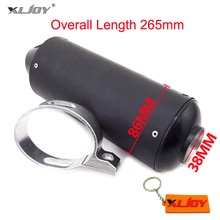 Xljoy-silenciador de escapamento de liga metálica, 38mm, preto, para 140cc, 150cc, 160cc, crf50, polegares ssr, chinês, dirt pit bike, motocicleta, crass 2024 - compre barato