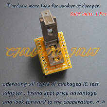 Переходник для программатора IC TEST SSOP8 К DIP8, шаг тестового разъема TSSOP8 = ширина 0,65 мм = 4,4/6,4 мм 2024 - купить недорого