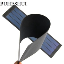 BUHESHUI Foldable  Flexible 2W 6V Solar Panel   Amorphous Silicon  Solar Cell Super Slim Waterproof 2024 - buy cheap