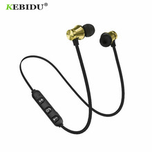 Kebidu xt11 magnético bluetooth fone de ouvido sem fio fones de ouvido com microfone para iphone xiaomi neckband esporte fone de ouvido in-ear 2024 - compre barato