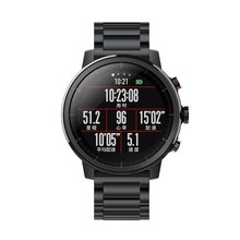 Ремешок из нержавеющей стали для Xiaomi Huami Amazfit Stratos 2, металлический сменный Браслет 22 мм, аксессуары для Amazfit Pace Stratos 2 2024 - купить недорого