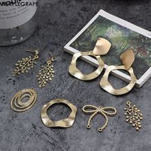 8pcs Earrings Diy Jewelry Accessories Handmade Materials Color Retaining Alloy Pendant 2024 - buy cheap