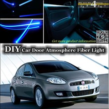 For Fiat Bravo / Ritmo 2007~2015 interior Ambient Light Tuning Atmosphere Fiber Optic Band Lights Door Panel illumination Refit 2024 - buy cheap