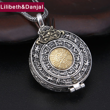 Buddha Pendant 100% 925 Sterling Silver Jewelry Men Women Zodiac Mantra Gawu Box Vajra brave troops Necklace Pendant 2020 New P9 2024 - buy cheap