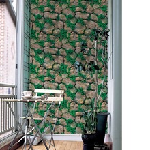Papel de pared 3D autoadhesivo, diseño de ladrillo musgo de piedra, efecto rústico, pegatina de vinilo para decoración del hogar y dormitorio, 45x200cm 2024 - compra barato