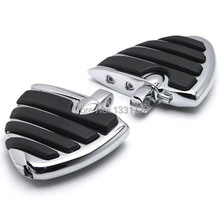 Chrome Wing Foot Pegs Rests For  Suzuki Intruder 1400/ Boulevard S83 1995-2008 (Front) 2024 - buy cheap