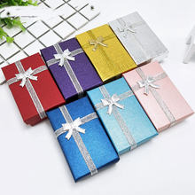 48pcs/lot Random Mixed Color Paper Jewelry Sets Box Earrings Necklace Box 5*8x2.5cm Jewelry Packaging Gift Box Free Shipping 2024 - buy cheap