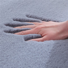 High-Quality Faux Rabbit Fur Carpets Luxurious Home Decor Rugs Luxury Bedroom Thick Long Fluffy Mat Artificial Textile Area Rug 2024 - buy cheap