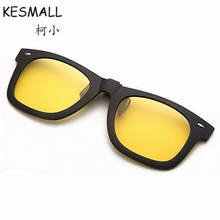 KESMALL 2018 Driving Sunglasses Women Men TR90 Frame Eyeglasses Yellow Night Lens Clip On Sun Glasses UV400 Gafas De Sol YL424 2024 - buy cheap