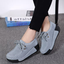 Spring Summer Running Shoes Women 2022 Women Shoes Breathable Geniune Leather Breathable Platform Sneakers Women Sports Shoes 2024 - buy cheap