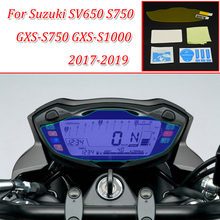 moto Cluster Scratch Protection Film Instrument Dashboard Cover Guard TPU Blu-ray for Suzuki 2017-2019 GXS-S750 GXS-S1000 2024 - buy cheap