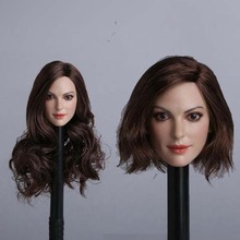 Custom 1/6 Scale Female Head Sculpt Long Curly Hair For Hot Toys PHICEN TBLeague Figure GACTOYS GC012 2024 - buy cheap