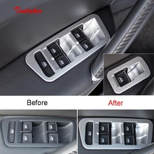 Tonlinker for Volkwagen NEW GOLF MK7 Window Lift Button Cover stickers Car Styling 4 PCS Stainless Steel Cover Case Stickers 2024 - buy cheap