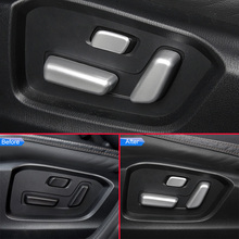 ABS Chrome Interior Car Seat Adjustment Adjust Switch Cover Kits For Mazda CX-5 CX5 2017 2018 2019 RHD Overlay Trims Accessories 2024 - buy cheap