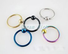 Wholesale Ear Piercing Nose ring Labret ring  body jewelry BCR rings Promotional gift Free shipping 16GAUGE 2023 - buy cheap