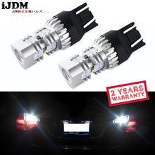 IJDM-bombilla LED blanca de 6000K para freno de coche, Luz antiniebla DRL brillante de lujo, 12V, T20, W21/5W, 7443 LM, Canbus, estacionamiento inverso 2024 - compra barato