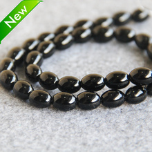 New arrival 8x12mm Onyx black Rice Loose beads DIY Gift Manual parts Accessories Jewelry making wholesale and retail 2024 - buy cheap