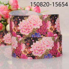 free shipping 50 yards 1/2 " 38 mm beautiful Japanese style flower pattern print grosgrain tape ribbon DIY hair tie 2024 - buy cheap