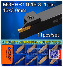 MGEHR1616-3 1pcs+ KORLOY MGMN300-M NC3020 10pcs  11pcs/set CNC lathe tools NC3020 Machining  steel Free shipping 2024 - buy cheap