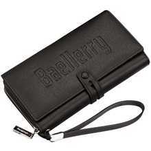 Business Mens Long Wallet PU Leather Zipper and Hasp Purses Multiple Card Slots Wear-resistant Handbags WBL66 2024 - buy cheap
