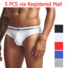 5PCS 2019 Sexy Men Cotton Underwear Breathable Mens Briefs Underpants Comfortable Gay Underwear penis Cueca Male Panties Shorts 2024 - buy cheap