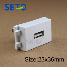 SeTo 128 Type USB Plug Module Free Welding USB Connector Keystone For Wall Plate Socket 2024 - buy cheap