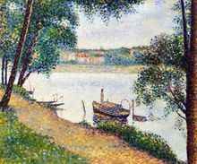 modern painting Gray Weather by Georges Seurat replicas famous landscape art handmade High quality 2024 - buy cheap