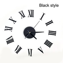 3D Home Decor DIY wall clock quartz Acrylic mirror clock Roman numerals Fashion Art  stickers wall Watch modern design 2024 - buy cheap